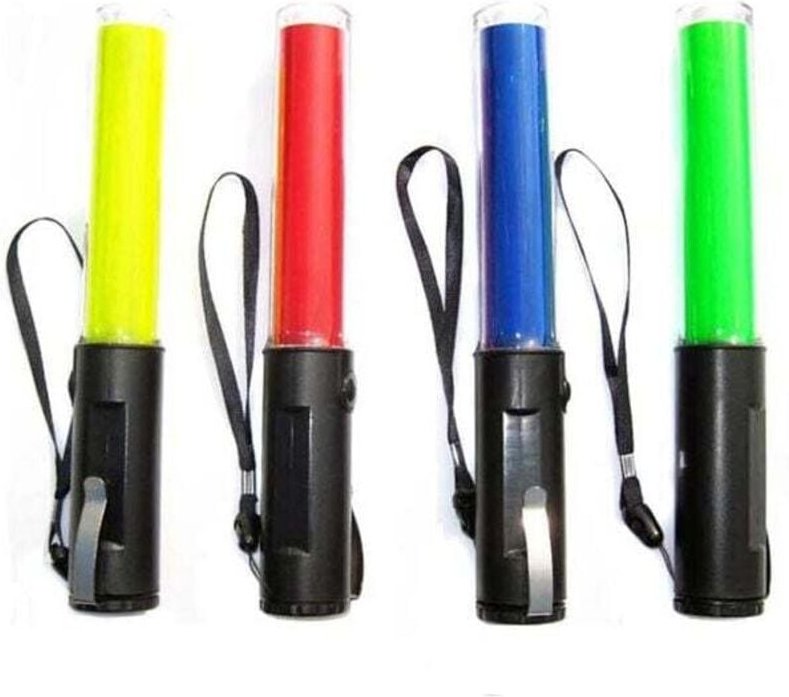 Stück multifunktionale magnetische Verkehrssteuerung, Batterie optional, rot, grün, blau, gelb, 3 Modi, LED-Taschenlampe...