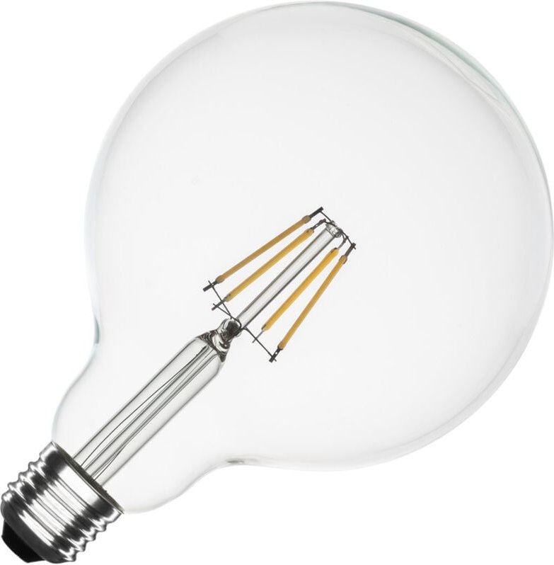 LED-Glühbirne Filament E27 6W 720 lm G125 No Flicker 4000K Neutralweiß