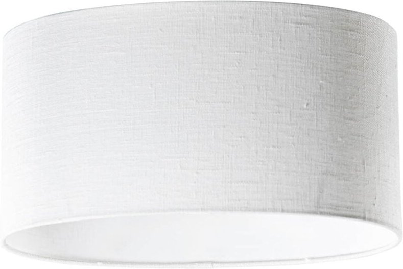 Weiße ovale Leinenlampe 35/23/18
