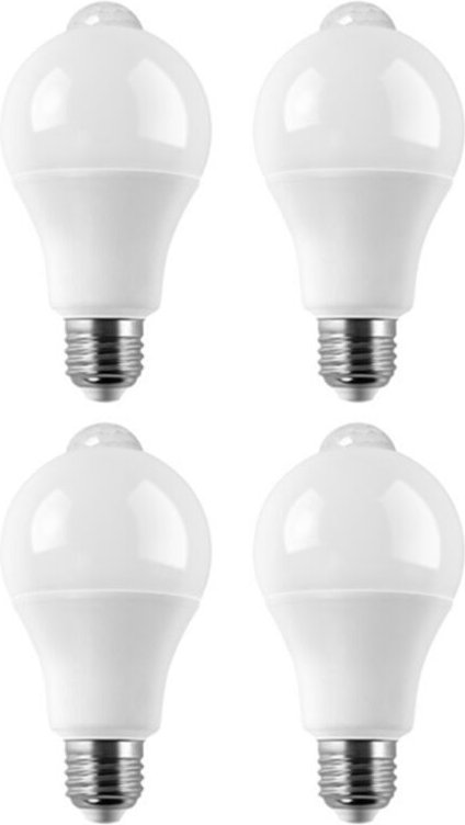 4PC E27 led Bewegungsmelder Birne Lampe pir Licht Auto Ein/Aus Nacht für Veranda Treppen Garage Lichter 12W