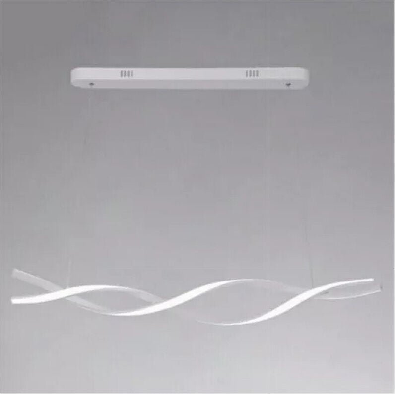 Trade Shop - LED-Pendelleuchte, 48 w, weiß, gewellt, spiralförmig, geflochten, Wirbellicht, 6500 k, 32491 -