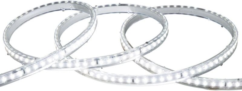 Efectoled - LED-Streifen Dimmbar 220V smd 120 LED/m Kaltweiß 7.5W/m 850lm/m Breite 12mm Schnitt 20cm IP65 nach Maß 10 m