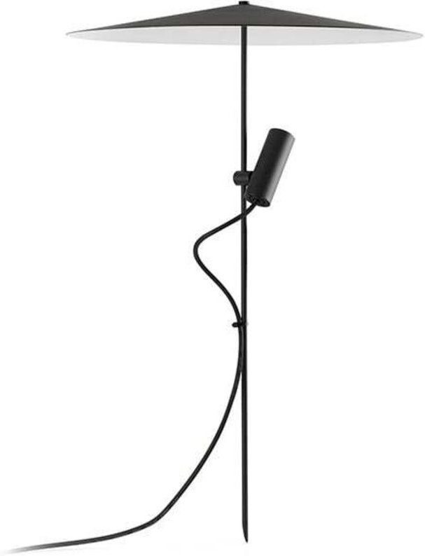 Clap 630 Schwarzer Pfahl schwarz 6W 3000K 38º mit Schirm 24V 75708-233P