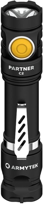 Armytek - Partner C2 Magnet usb White led Taschenlampe mit Gürtelclip, mit Holster akkubetrieben 1100