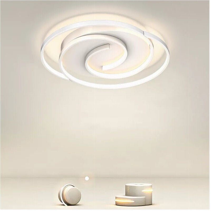 Thumbnail - Trade Shop Traesio - Trade Shop - led plafoniera 45W cerchio spirale bianco lampadario soffitto luce 4000K 70593 -