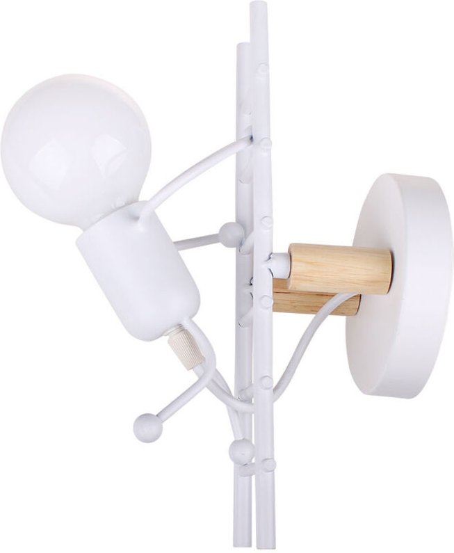 Wandleuchte E27 Humanoid Wandlampe Kreative Modern Eisen für Schlafzimmer, Kinderzimmer, Wohnzimmer, Treppe, Flur, Esszi...