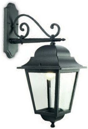 Livos - Untere Wandleuchte E27 schwarz myth line