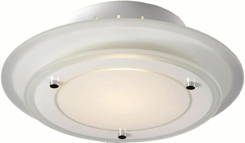 Licht-erlebnisse - Deckenleuchte ø 22 cm G9 Weiß 2700 k 690 lm Glas Metall Deckenlampe