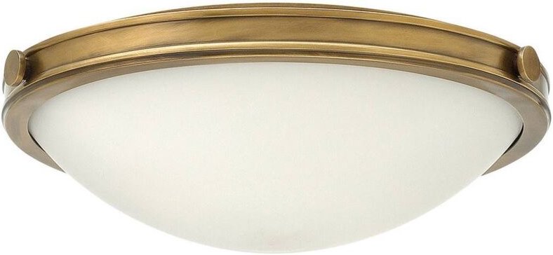 Elstead - Collier - 3 Light Medium Ceiling Flush Light Messing, E27