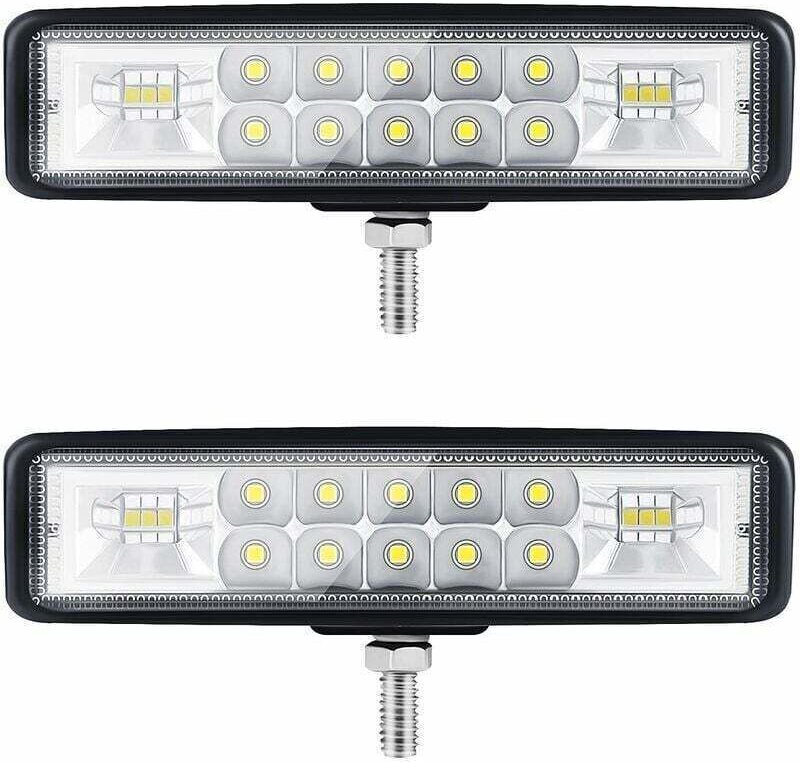 6-Zoll-Motorrad-LED-Scheinwerfer, LED-Arbeitslicht, Traktor, 2 Reihen, 9–36 V, 120 W, 12000 lm, 6000 K, Scheinwerfer + F...