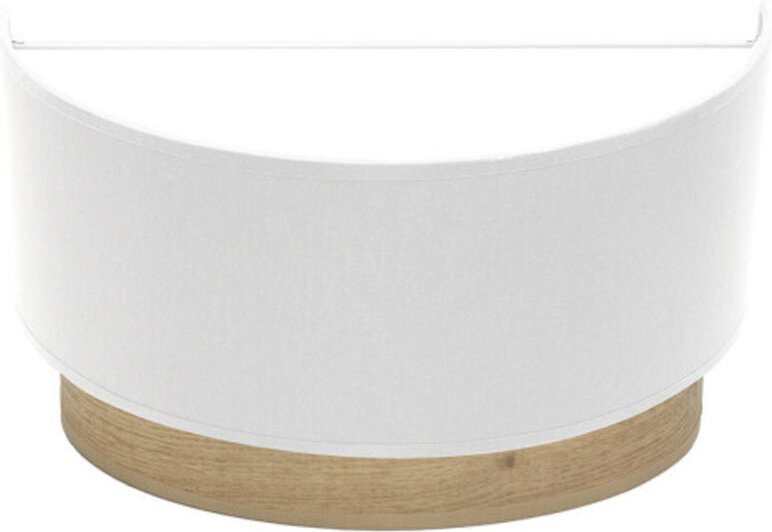 Wandleuchte tatiana 1xe27 weiß-licht holz 17x30x15 cm