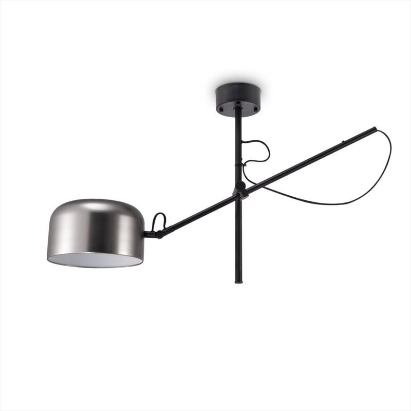 Led Lampen Pendellampe Stehlampe Deckenlampe Deko Wohnzimmer Leselampe Büro E27 Schwarz, Deckenleuchte Matt Nickel - Pac...