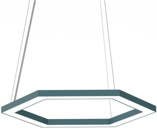 Lumicom - esagono sospensione Ø40 monocolore opaco