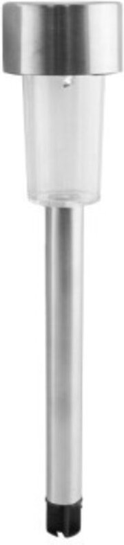 Silberne LED-Solarlampe 29,5x4,5 cm, LOGUI