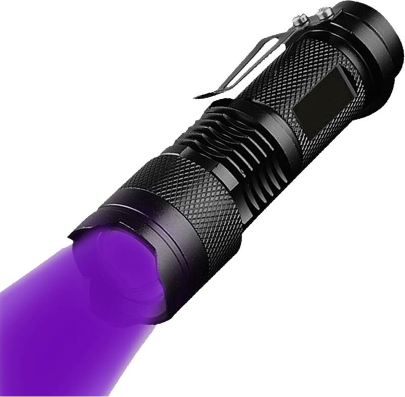 395 nm UV-Taschenlampe, leistungsstarkes UV-Licht für die Inspektion von Haus und Hotel, Schwarzlichtdetektor für Tierur...