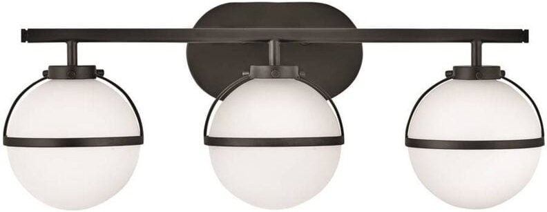 Thumbnail - Elstead Hinkley Hollis Badezimmer-Wandleuchte Schwarz, IP44