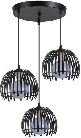 Lámpara de techo pendant Latina Schwarz 3xe27 Regx40x40cm - Fabrilamp