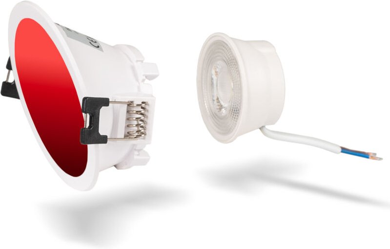 Kit Aro Downlight rund asymmetrisch Ø85mm + LED-Modul MR16 5W