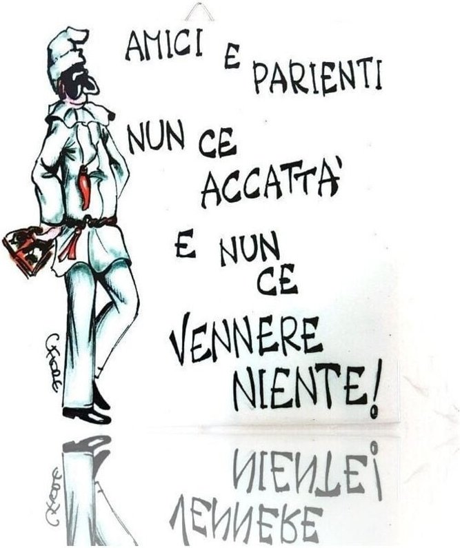 Trade Shop Traesio - Trade Shop - quadretto piastrella decorativa fortuna ceramica amici und parientin -