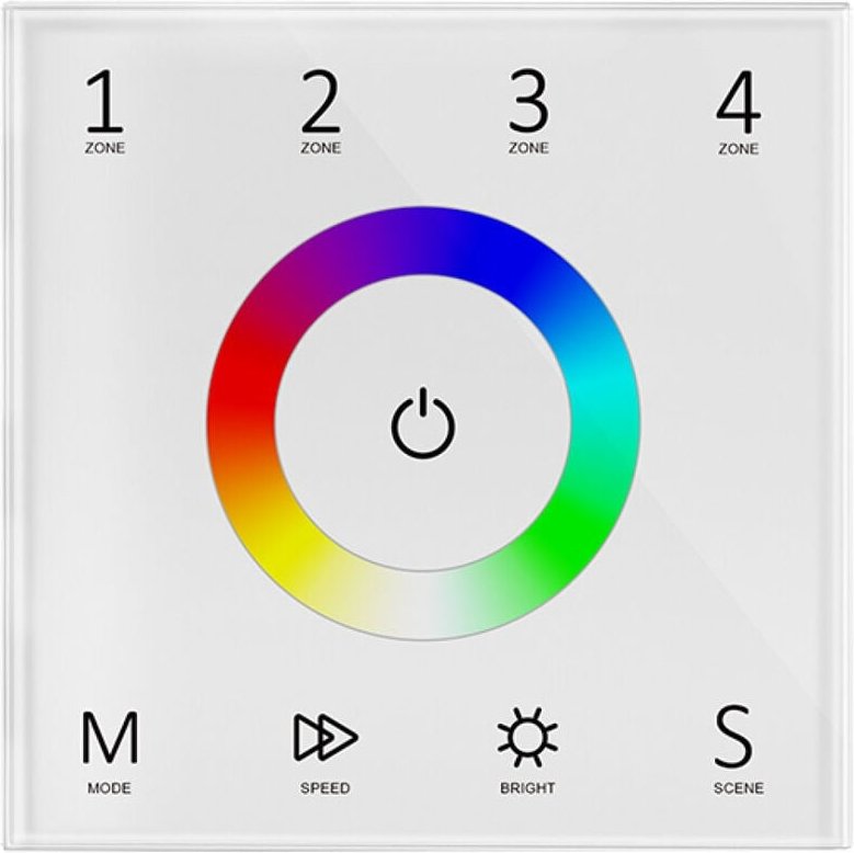 DMX Touch-Steuerung - 4 Zonen - RGB