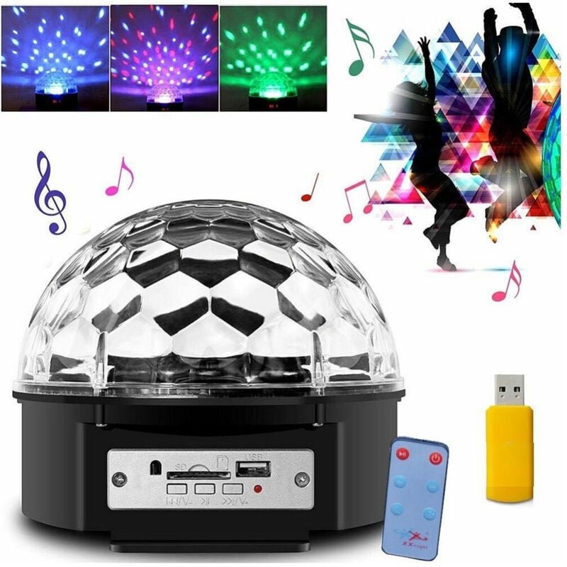 Thumbnail - Trade Shop Traesio - Trade Shop - Projektor Kugel led Licht Strobe Disc Multicolor Effekte rgb Party -