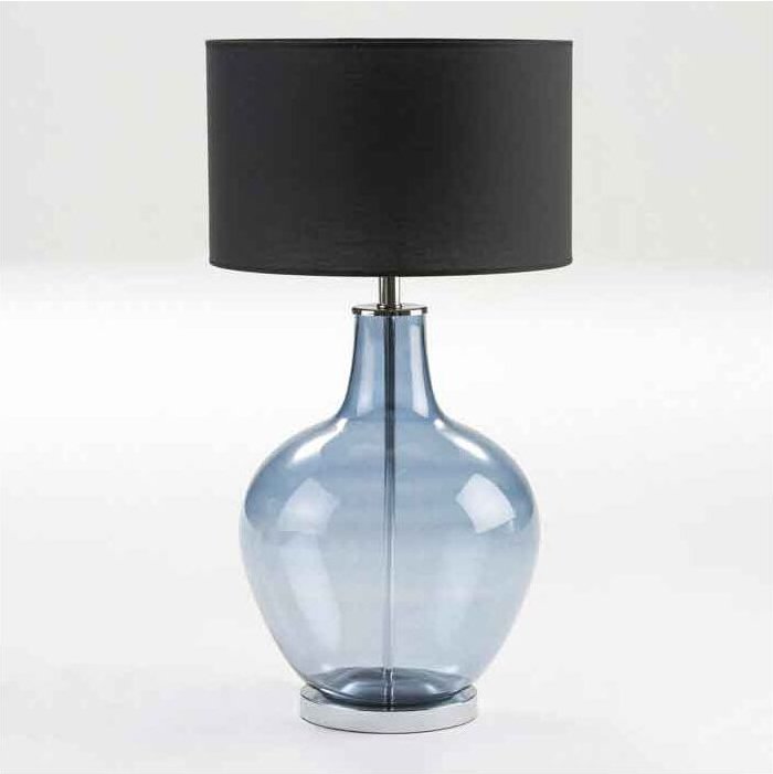 Tischlampe 34X34X57 Blaues Glas ohne Bildschirm