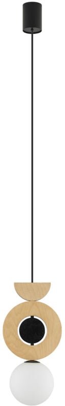 Hängelampe, 1 Stück, G9 Naturholz, Nowodvorski 11174
