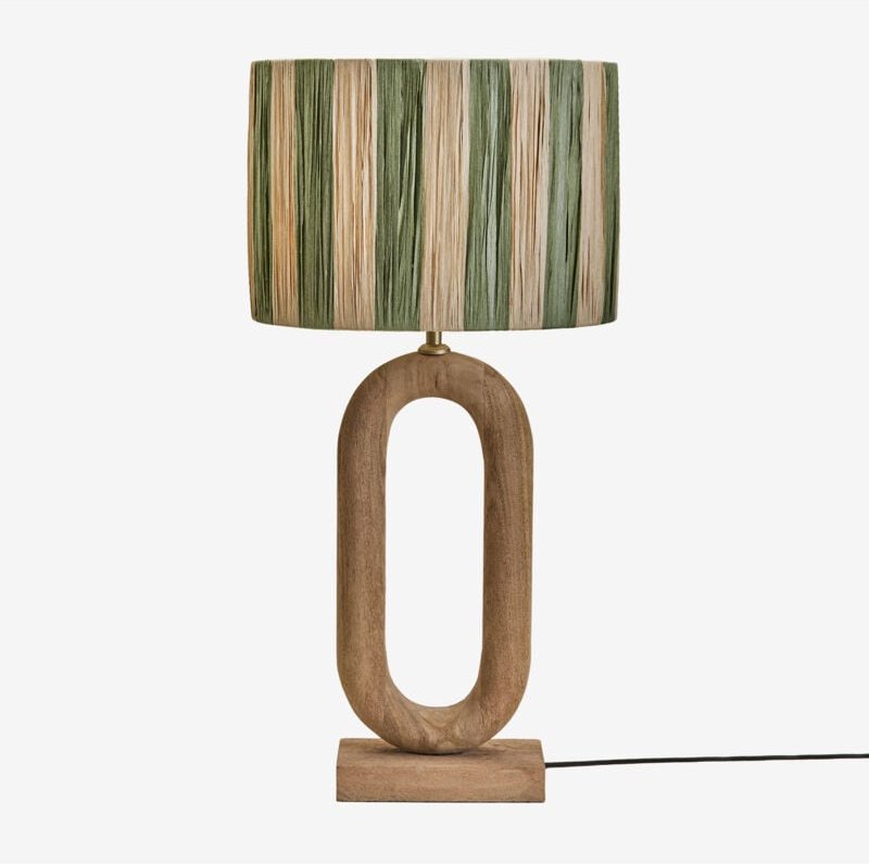 Tiberia Tischlampe aus Mangoholz Mango-Holz - Sklum