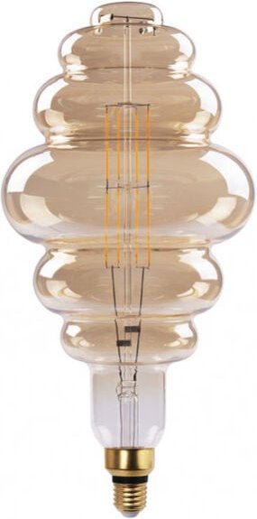 FABRILAMP Glühbirne Honeycomb 41x20d 8w 620lm E27 Amber 3000k