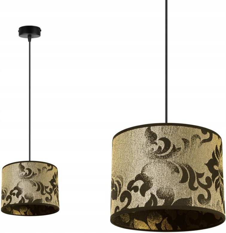 Hängelampe, Deckenleuchter, Lampenschirm, Goldmuster