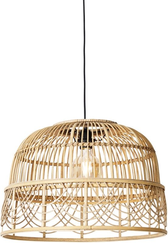 Smarte Hängelampe Rattan 49 cm inkl. WiFi G95 - Michelle