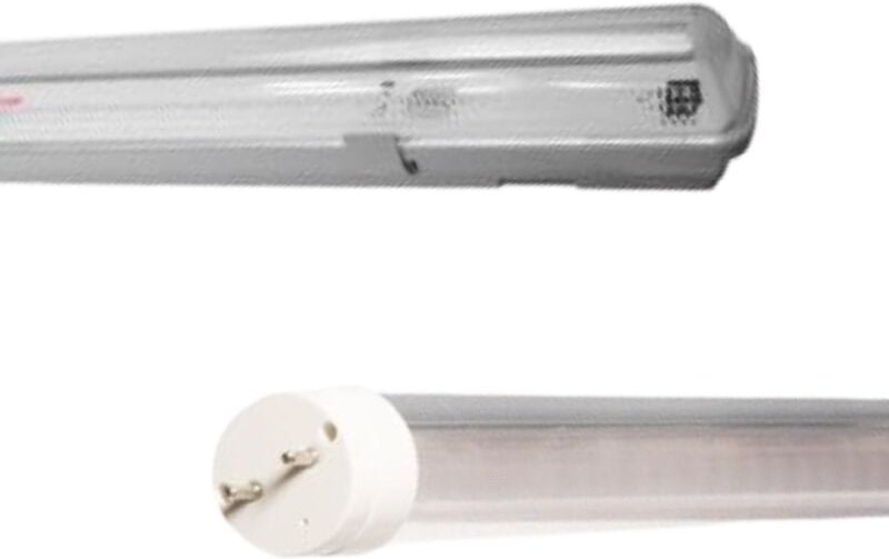 Wasserdichtes LED-Lattenkit + 150 cm T8 50 w led Neonröhre - Weiß Neutre 4200k - 5500k