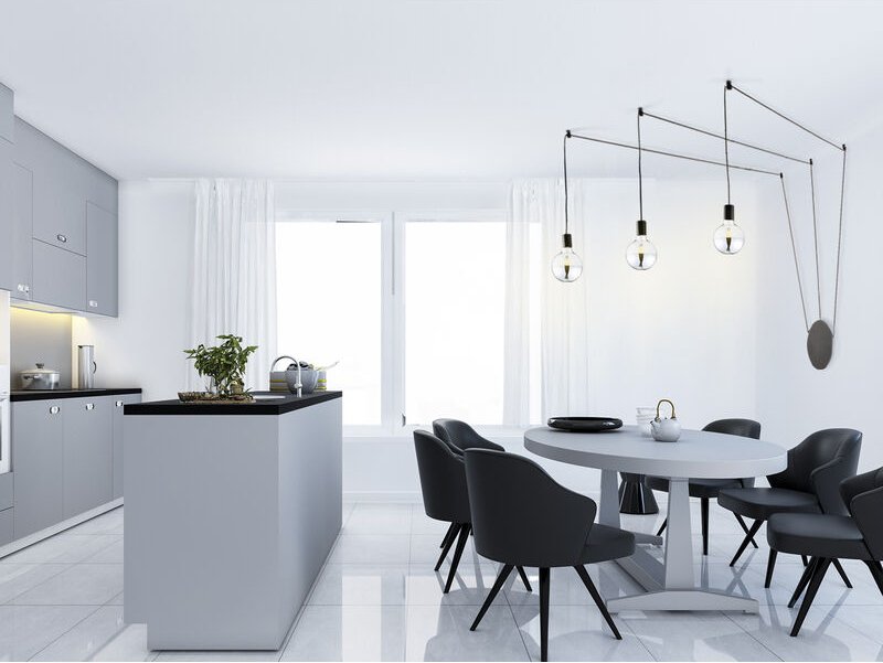 Außergewöhnliche 3 flammige Pendelleuchte Schwarz - Wandmontage