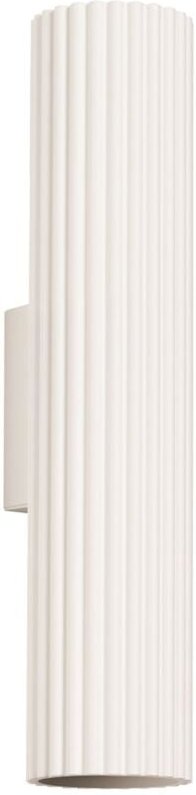 Licht-erlebnisse - Wandleuchte Aluminium 30 cm hoch Creme GU10 2-flammig länglich Modern Wandlampe