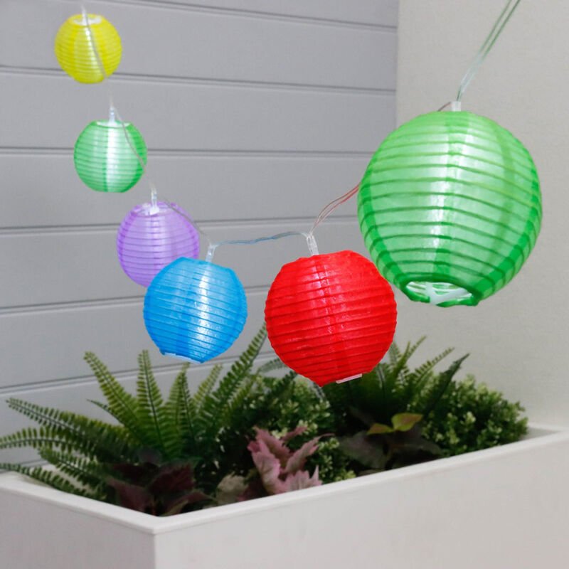 Thumbnail - LED-Lichterkette - Laterne - Solar - 10 Leuchten - 2 Meter