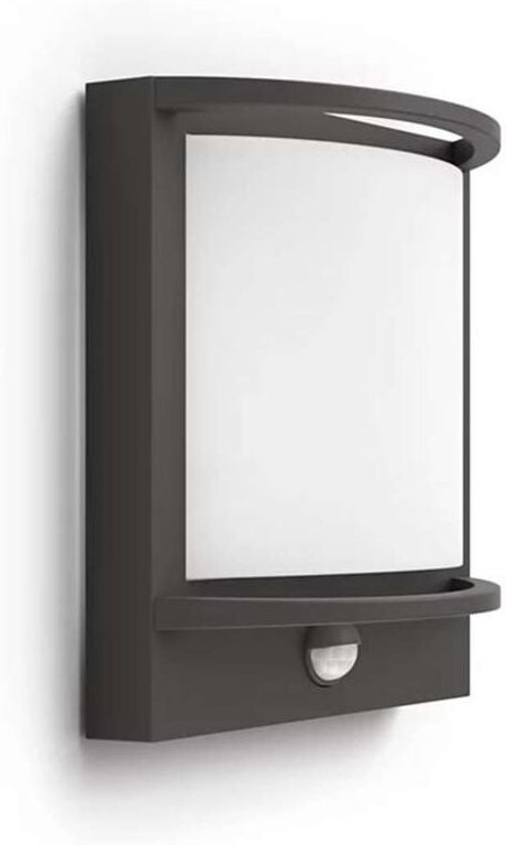 Thumbnail - Philips - myGarden - LED-Wandleuchte für den Außenbereich 23x19 cm, 2700 k, 12 w, mit Sensor, Anthrazit 915005554501