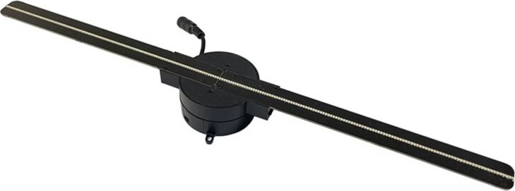 WLAN-3D-Hologramm-Lüfterprojektor, 2000 x 224 Pixel Auflösung, 224 LEDs, randlose Bilder für Werbung