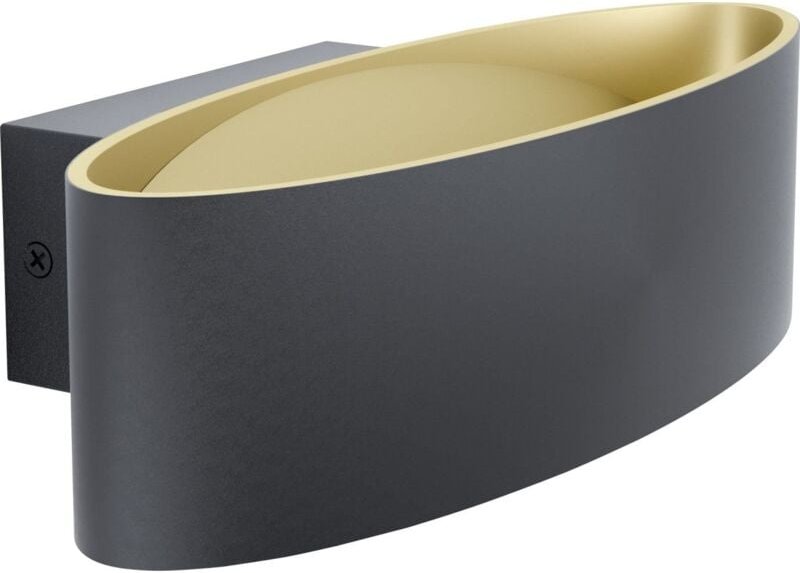 Wandleuchte Maccacari schwarz-gold 27 x 7,5 cm warmweiß Wandleuchten - Eglo