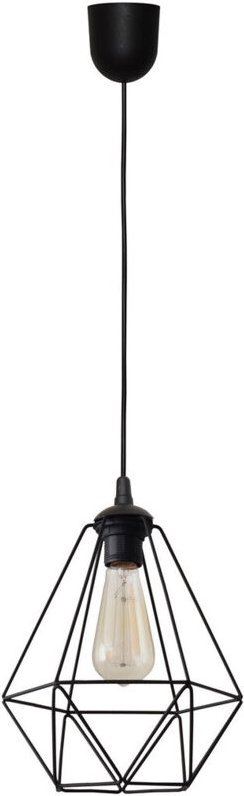 Karo Drahtrahmen Pendelleuchte Schwarz 24cm - Helam