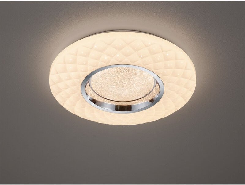 Dimmbare led Deckenleuchte magnolia mit Fernbedienung ø 39cm