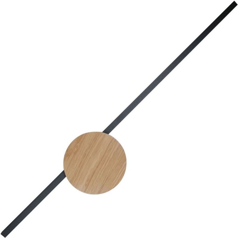 TK Java Integrierte LED-Wandleuchte Schwarz, Eichenfurnier 1xLED 22W