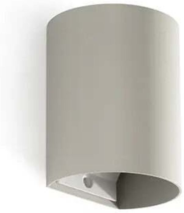 Sole glatte graue Wandleuchte mit Schalter 40524