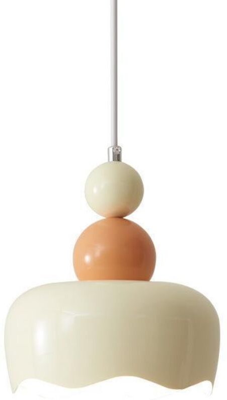 Kronleuchter, nordischer cremefarbener Nachttischleuchter für Schlafzimmer, Hängeleuchter für Esszimmer und Wohnzimmer