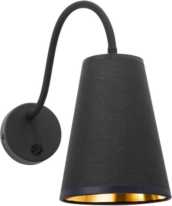 TK Wire Dome Wandleuchte Schwarz, Gold 1xE27