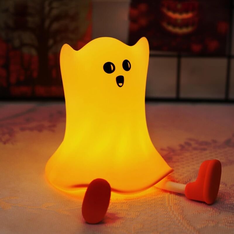 Nachtlicht, niedliche LED-Nachtlampe, dimmbares Silikon-Nachtlicht fürs Kinderzimmer, wiederaufladbares Silikon-Nachtlic...