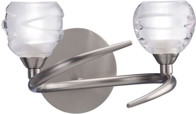 Inspired Mantra Loop SN Loop Wandleuchte 2-flammig G9 ECO, satiniertes Nickel