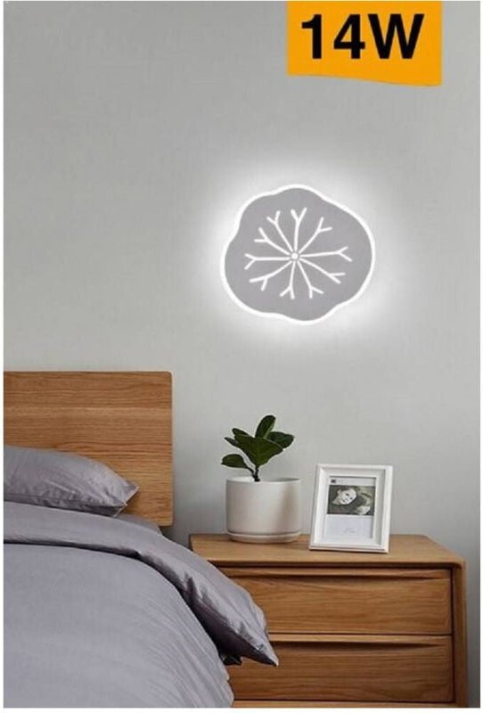 Thumbnail - Trade Shop Traesio - Trade Shop - dekorative led wandleuchte blattader-effekt wandlampe 14W modern AQ10-3C -