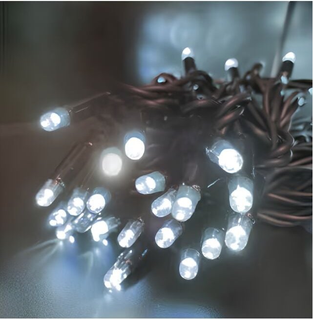 Abitare - 100 weiße LED-Glühwürmchen, 10 Mete