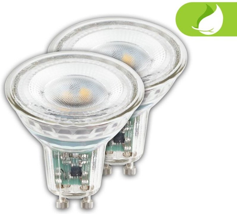 Briloner - 2er Set led Leuchtmittel GU10 led Lampe Warmweißes Licht Effizienzklasse a