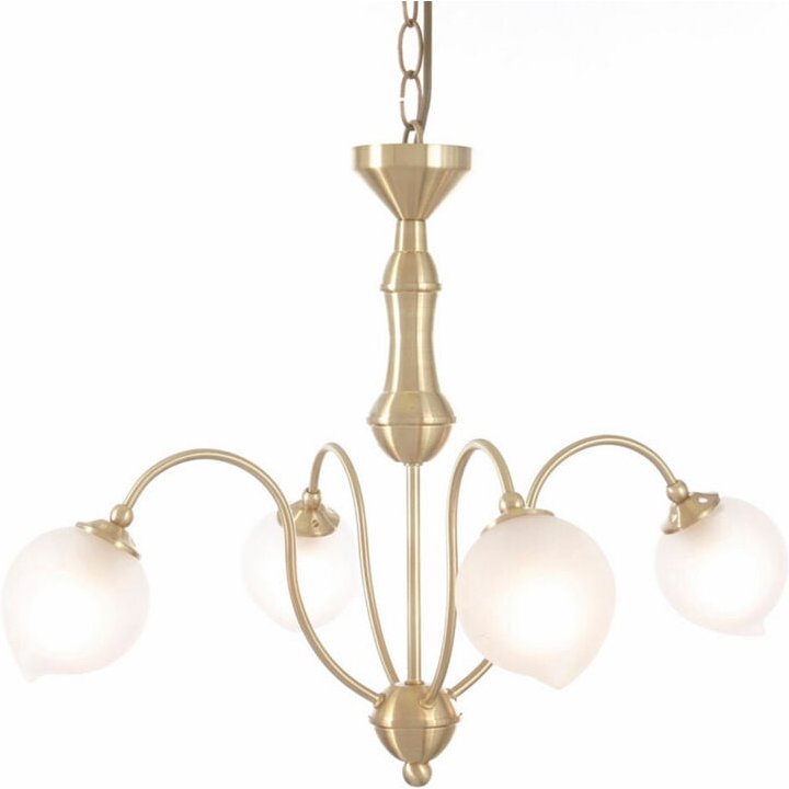 Inspired Bastia Pendelleuchte 4-flammig G9 Satingold